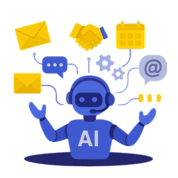 AIロボットのイラスト